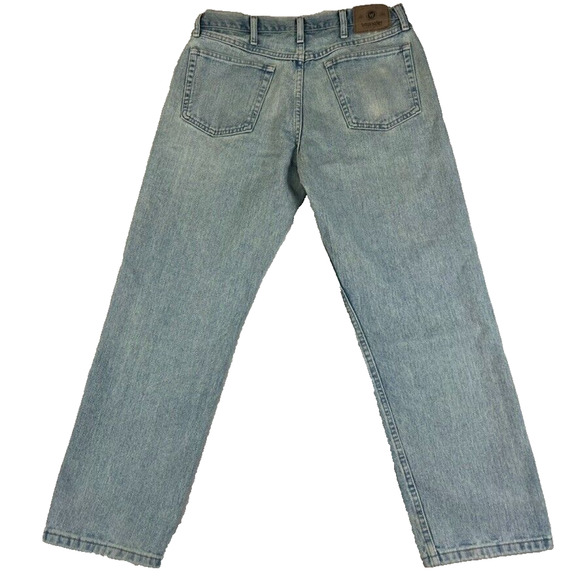 Wrangler Jeans Mens 34x30 Straight Leg Denim Light Wash Vintage Cowboy Western - Picture 3 of 14